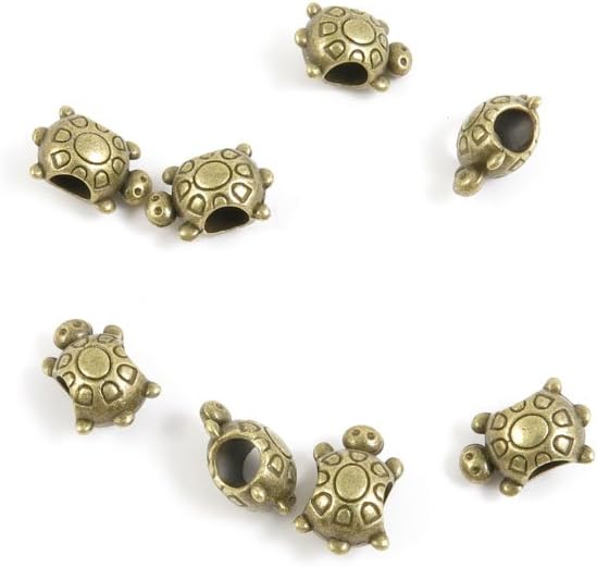 650 Pieces Jewelry Making Charms Findings Antique Bronze Brass Fashion Jewellery Wholesale Supplies Pendant Lots Bulk Supply J0UX2 Turtle Tortoise Loose Beads