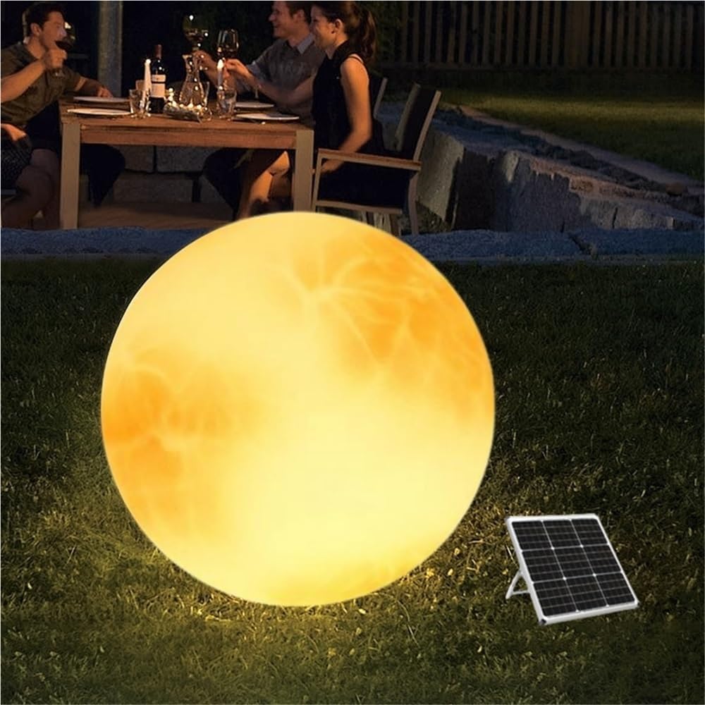 Outdoor Solar Lights, Waterproof Solar Ball Light for for Outside, 16 RGB Color Changing LED Light with Remote, Landscape Lighting Mood Lamp for Garden Patio Yard Pathway Decor(23.6in)