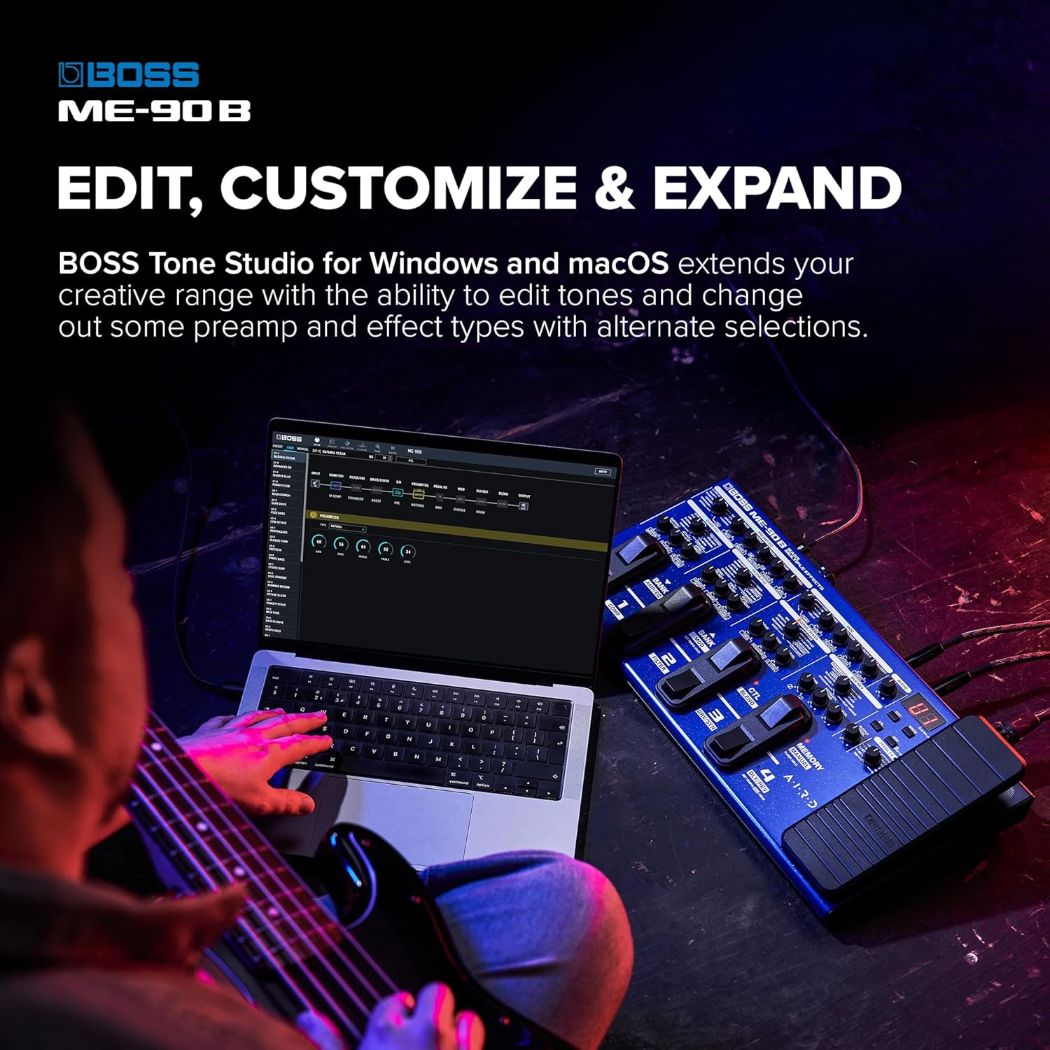 Boss ME-90B Bass Multi-effects Processor