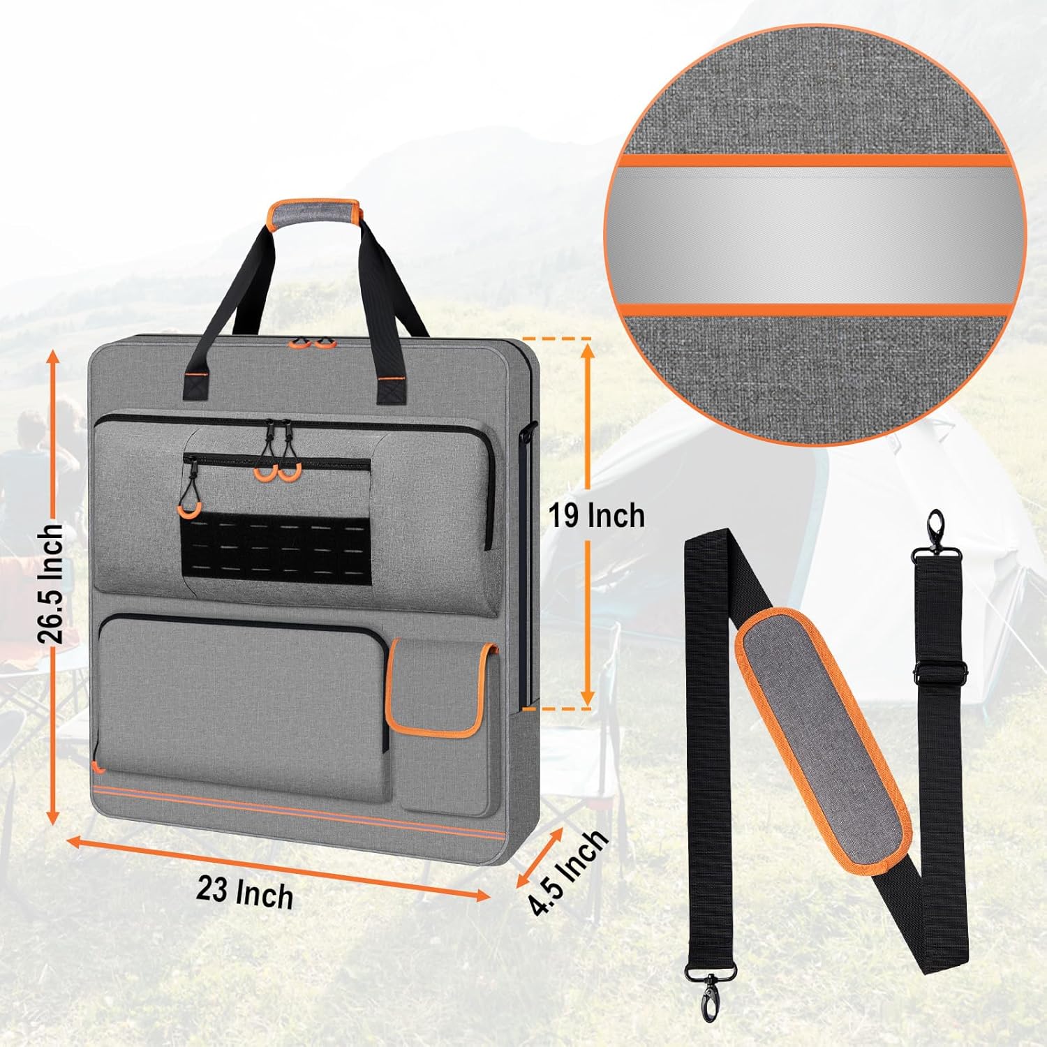 Solar Panel Storage Bag and Portable Station Bag Compatible with Jackery Explorer 500 and Jackery SolarSaga 100W 100X 200W