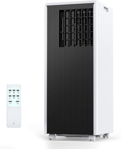 8,000 BTU Portable Air Conditioner, Cools up to 350 Sq. Ft., LED Touch Panel, with Remote Contro, Built-in Dehumidifier, Fan, 3 in 1 Compact Indoor Quite AC Unit for Home Office