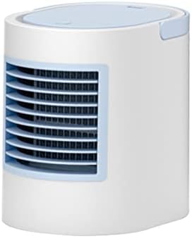 Mini Air Conditioner, Evaporative Air Cooler, USB Powered Mini Cooler w/Humidifier, 3 Speeds, Desktop Portable Air Conditioners for Room/Office/Car (Color : Blue)