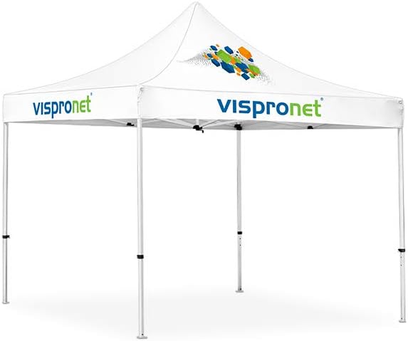 Vispronet 10x10 Canopy Tent Frame – 60lb Steel Frame with Height Adjustable Hexagonal Legs – Max Clearance Height of 6.9ft – Perfect for Pop Up Tent, Tailgate Tent, BBQ Tent Canopy – Frame Only