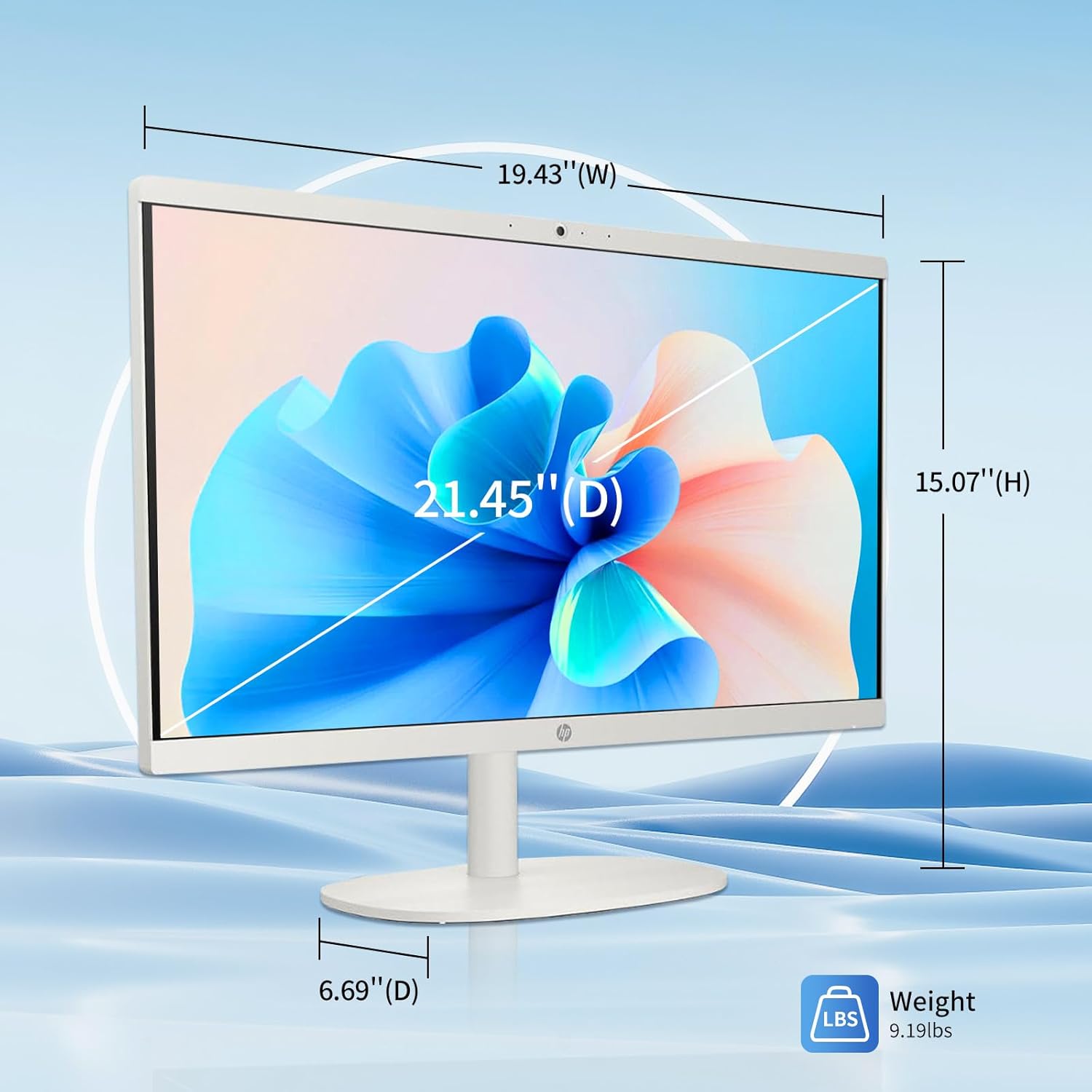 HP All in One Desktop Computer for Home, Intel Celeron J4025, 21.5 inch FHD Anti-Glare, WiFi 6, 16 GB DDR4, 1 TB SSD, 1TB USB Flash Drive, Home PC, Wired KB & Mouse, Windows 11 Pro, W/Accessories