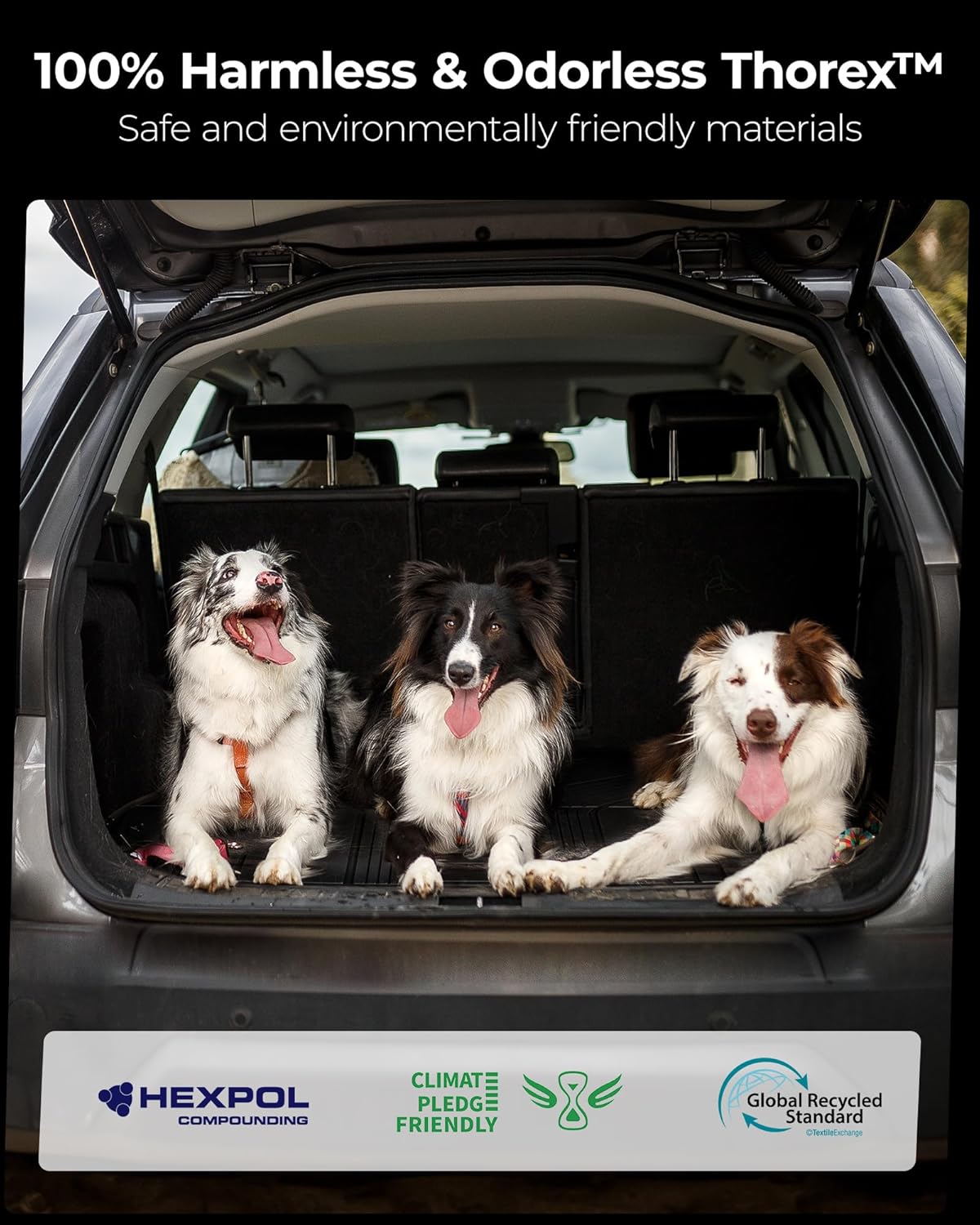 3W BMW iX Cargo Liner 2022 2023 2024 2025 2026 M60 xDrive All Weather TPE Car Accessories Odorless Anti-Slip Custom Fit Rear Trunk Mat, Black