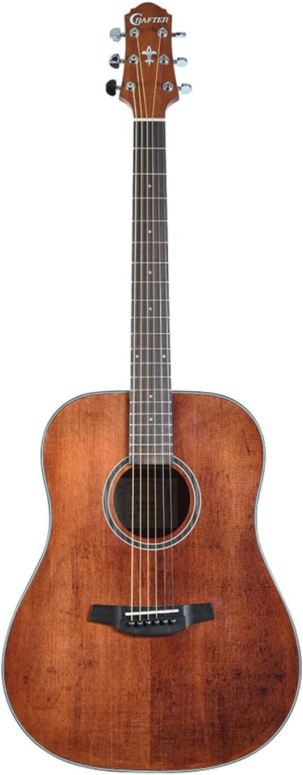 Crafter Guitars 6 String Acoustic Guitar, Right, Brown (HD100-BR)
