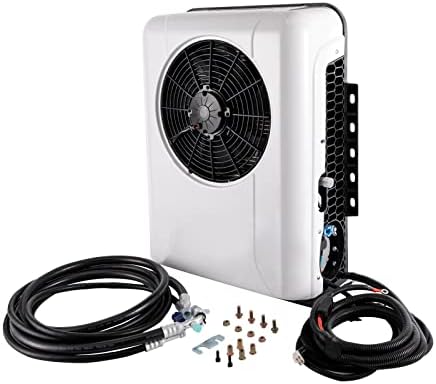 24V Truck Cab Air A/C Conditioner, Universal Electric Air Conditioners Mini Split AC System For Cab Within 6㎡/64ft², 3400-10238BTU/1000W-3000W Energy Saving, 1000-3000rpm adjustable Speed