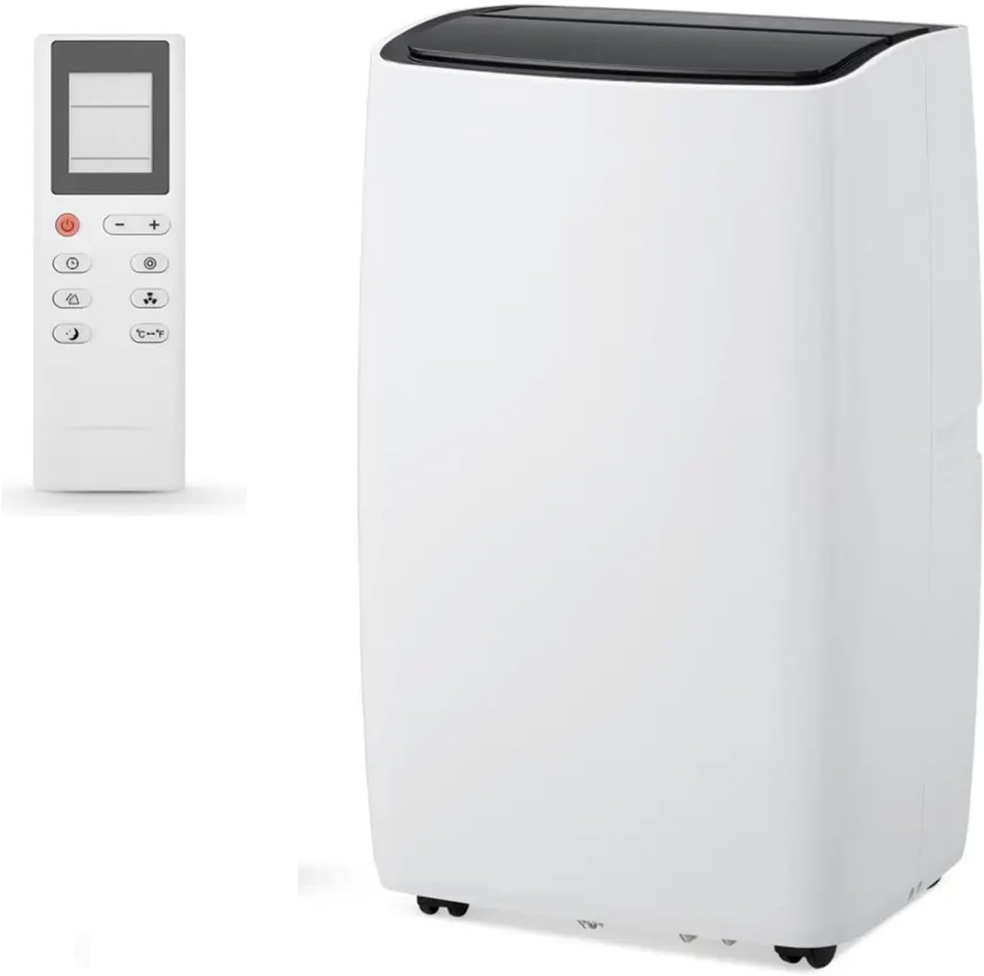 12,000 BTU Portable Air Conditioner 3-In-1 Cooling/Dehumidifier/Fan, Portable AC Unit for Rooms Up to 550 Sq. Ft. with Remote Control/Wheels/Window Kit, Easy to Move