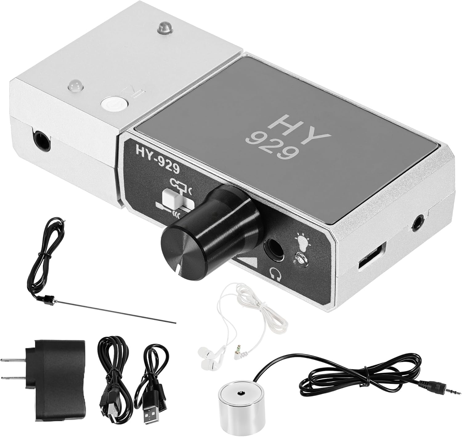 Enhanced Version Super Sensitive Listen Thru-Wall Contact, Sound Amplifier Listening Device, Probe Microphone Amplifier System, Recorder Module, A-1+R