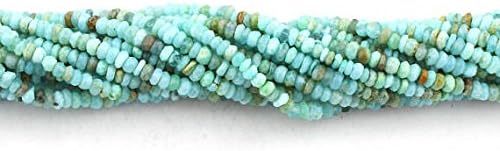 13 inch natural beads strand of 4mm faceted round peruvian opal gemstone beads for DIY jewelry - necklace, bracelet, earring, ring.