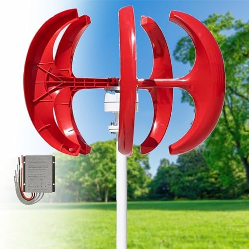 16000W Horizontal & Vertical Wind Turbine Generator Kit - 5 Blade 12V/24V/48V Energy System with Charge Controller for Home & Outdoor Power Solutions