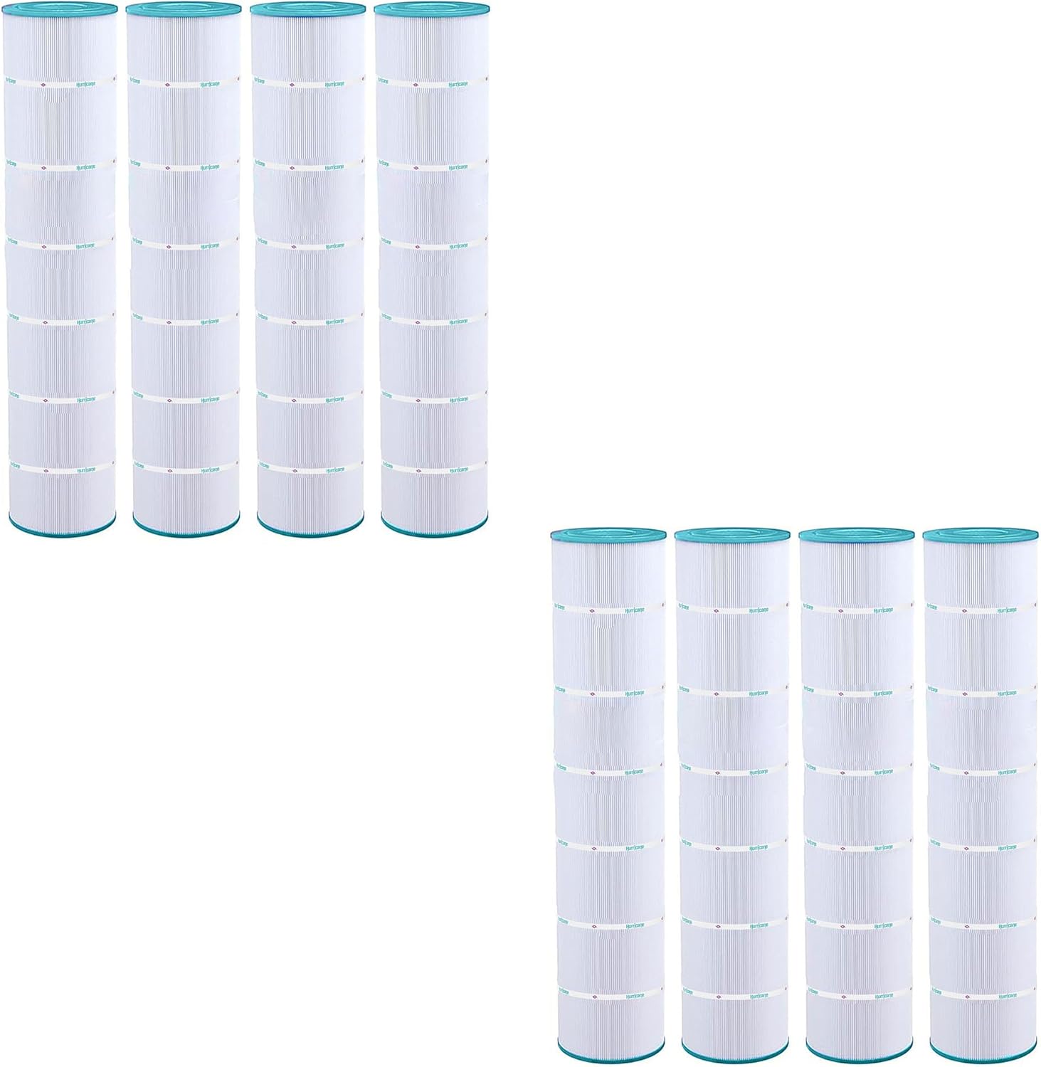 Hurricane Filters 8 Pack HF7494-04 Advanced Pool Filter Cartridge - Replacement for PA131, Unicel C-7494, Filbur FC-1227, Hayward SwimClear C5030, C5025, C5020