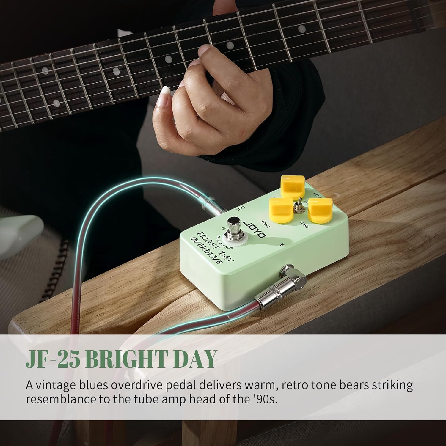 JOYO JF-25 Blues Overdrive Guitar Pedals True Bypass and 5W Mini Practice Guitar Combo Amplifier JA-02 II Black