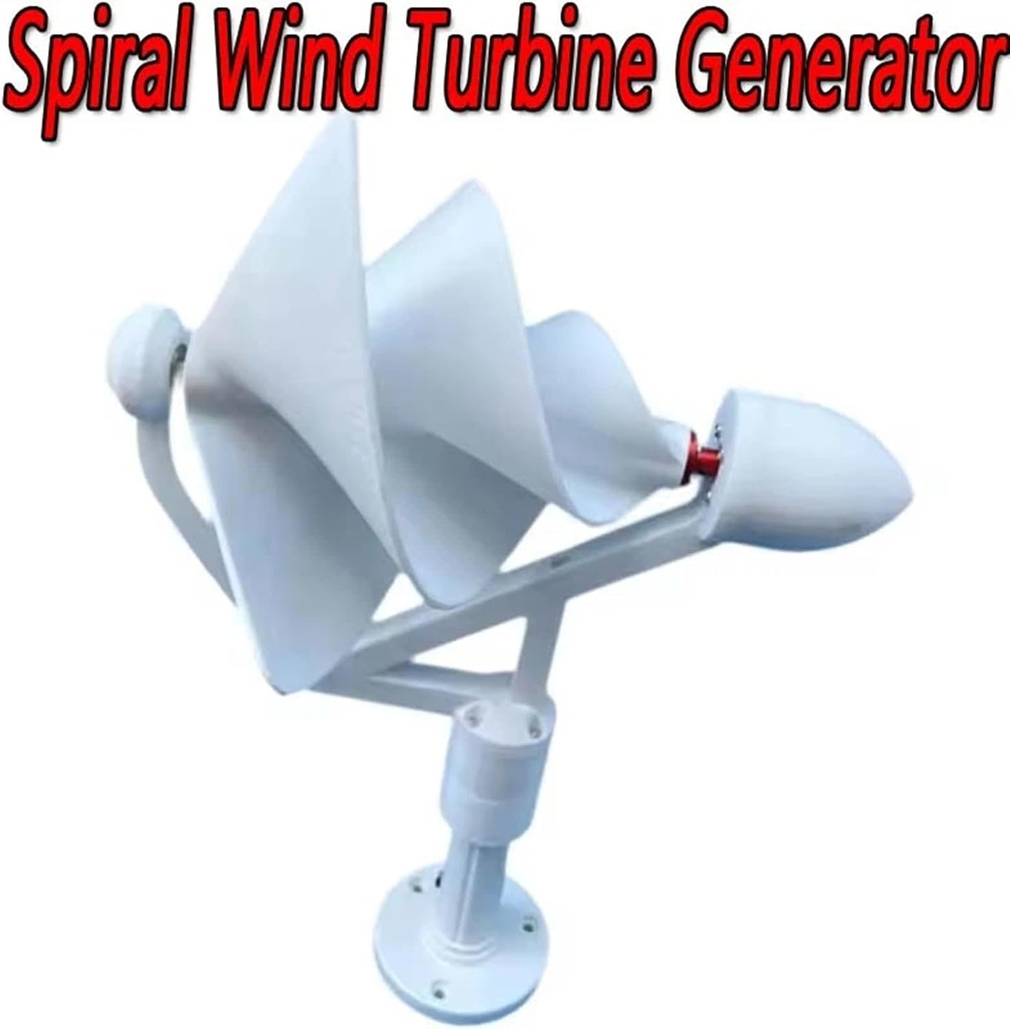 50W Micro Helical Generator Spiral Wind Turbine Generator Model For Science Experiment Generates Electric Light Spiral Generation(1PC)