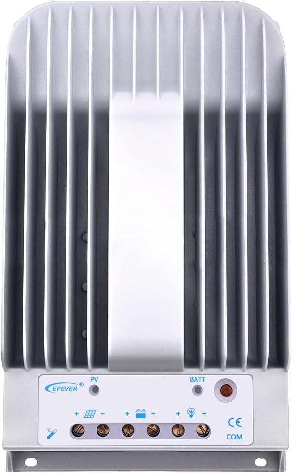 Epever 40A MPPT Solar Charge Controller Tracer BN Series Negative Ground 40 Amp Solar Panel Charge Controller 12V/24V Auto Identifying Intelligent Regulator Max. PV 150V