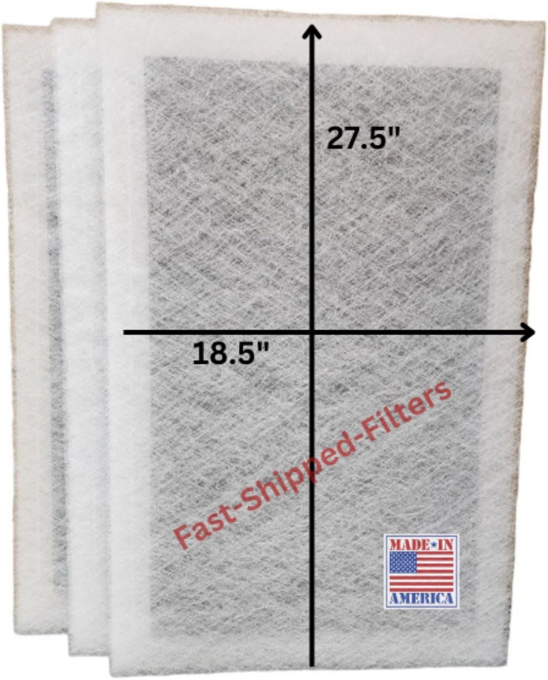 Fast-Shipped-Filters 3 Pack 20x30 Replacement Filter Pads Compatible with AirRanger Air Cleaner 20x30 Refill White