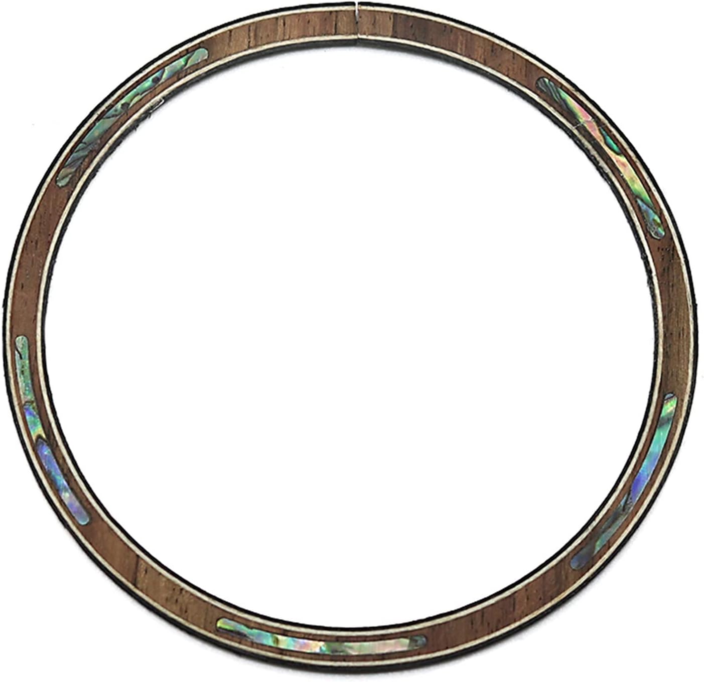 FLFL Four-String Guitar Sound Hole Circle Rosewood Maple Abalone Color Shell Mosaic Caliber Guitar Parts (Color : 104)