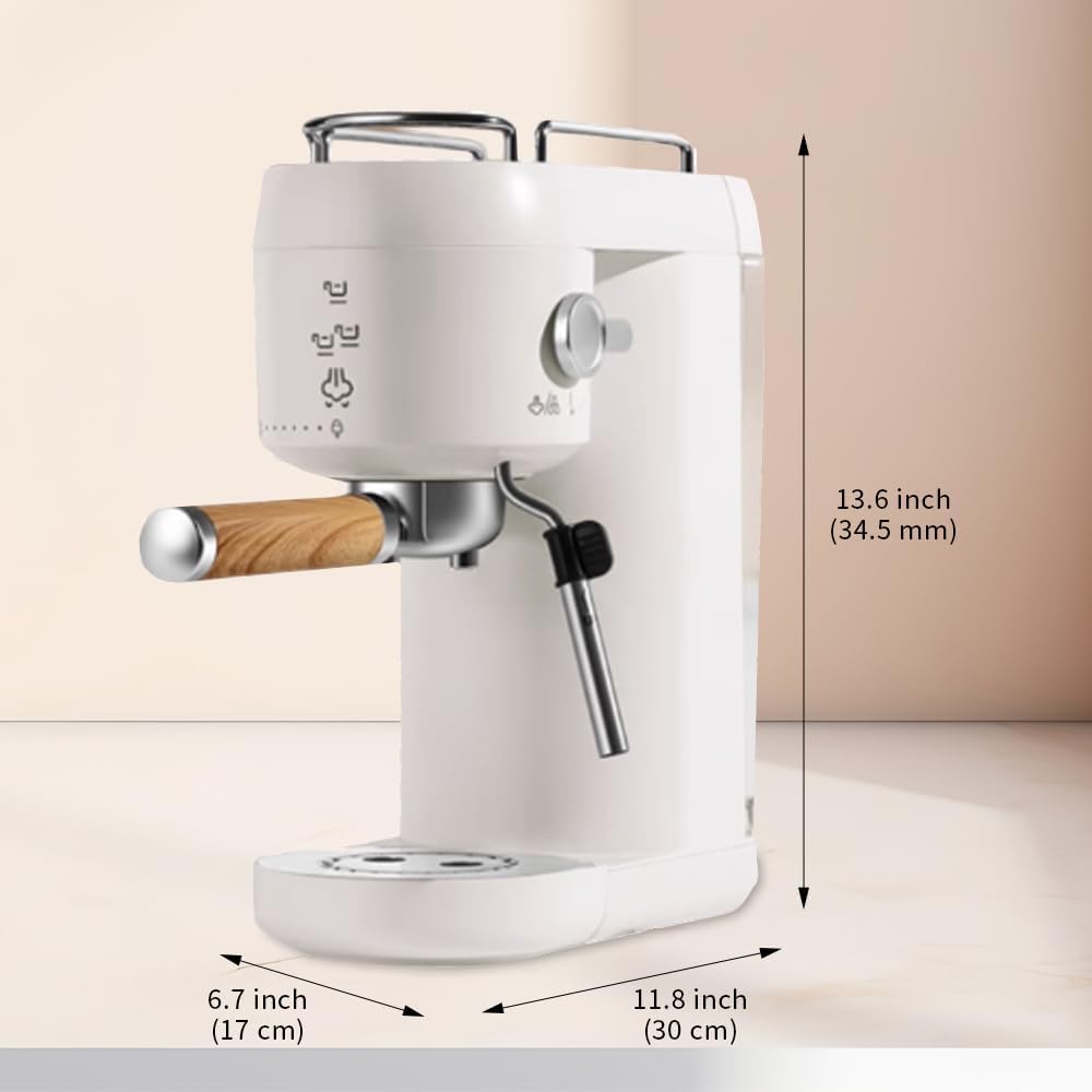 Electric Espresso Coffee Machine Equipment Set with Milk Frothing Jug