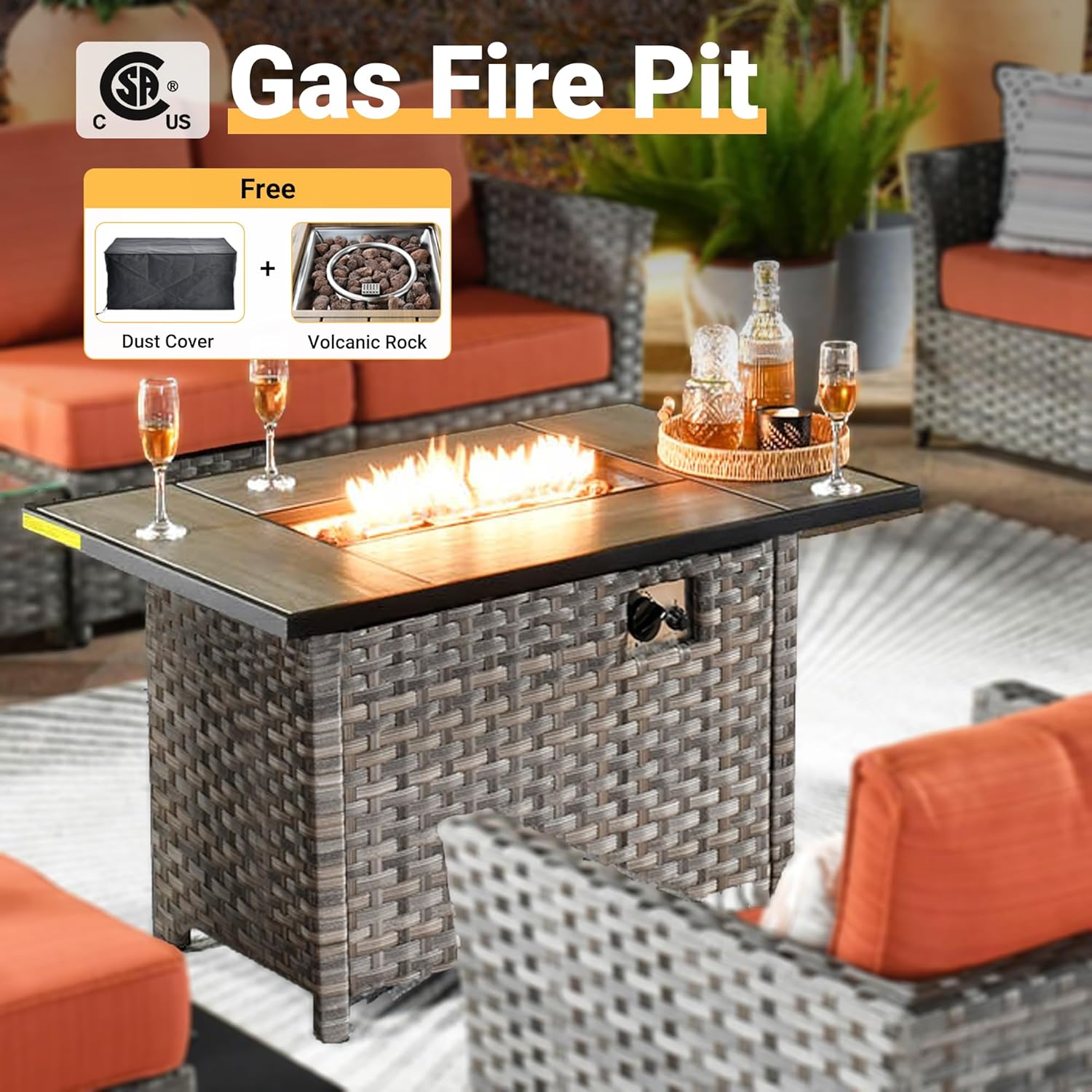 12 Pieces Outdoor Patio Furniture Sets 42