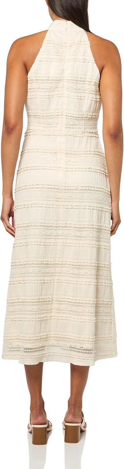 Anne Klein Women's Halter Neck Modern Midi Dress