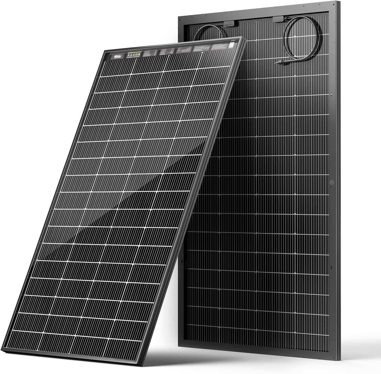 HQST N-Type 16BB 200W Bifacial Solar Panel, with 25% Efficiency, Grade A+ Cells, IP65 Rating for RV, Trailer, Marine, Home Rooftop, Farm, Off Grid