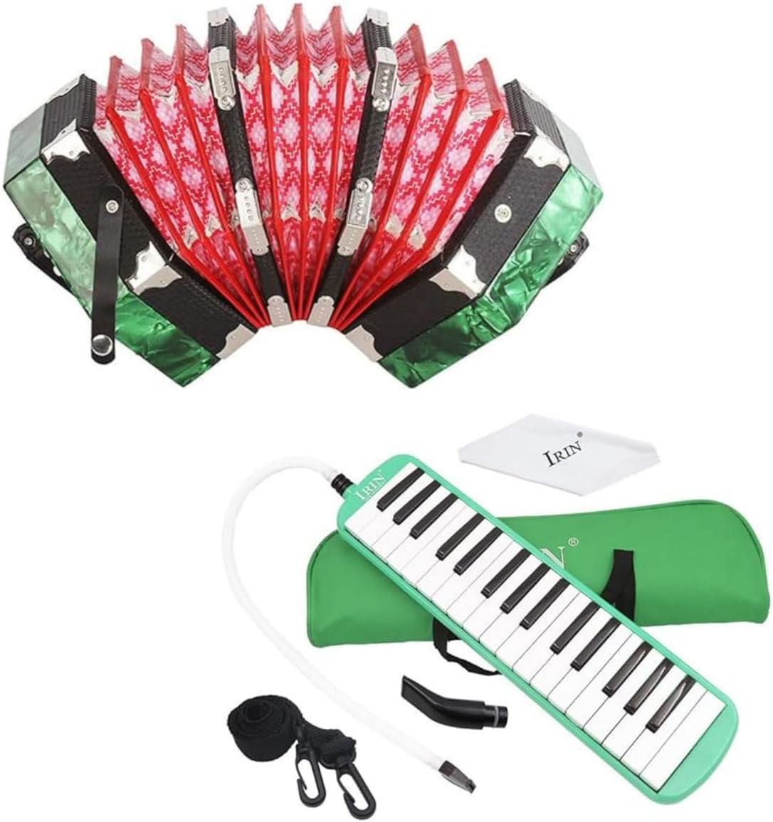 Concertina Accordion 20-Button And 32 Keys Melodica Piano Musical Instrument