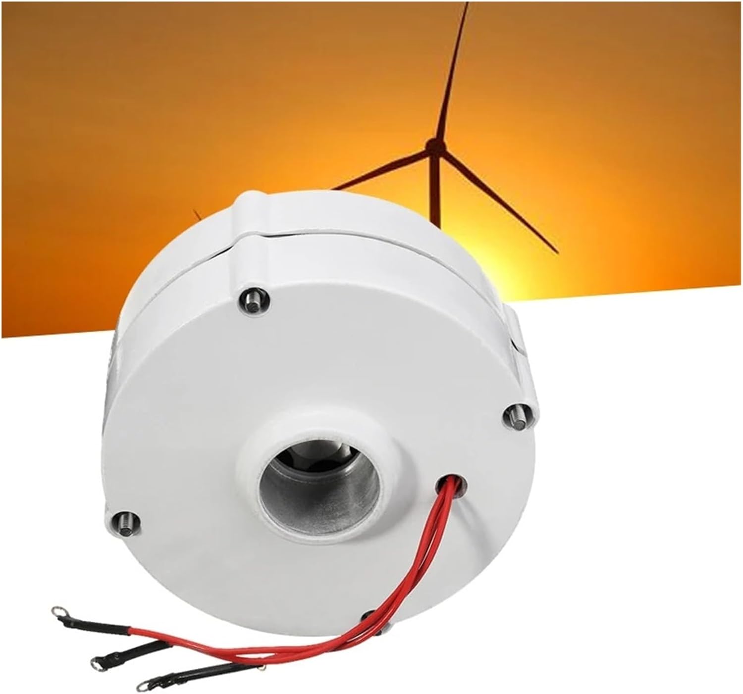 6000W 12V 24V DIY 3 Phase Brushless Electric Wind Power Turbine Generator Permanent Magnet Generator tor Motor Low Starting Speed for Home(24V)