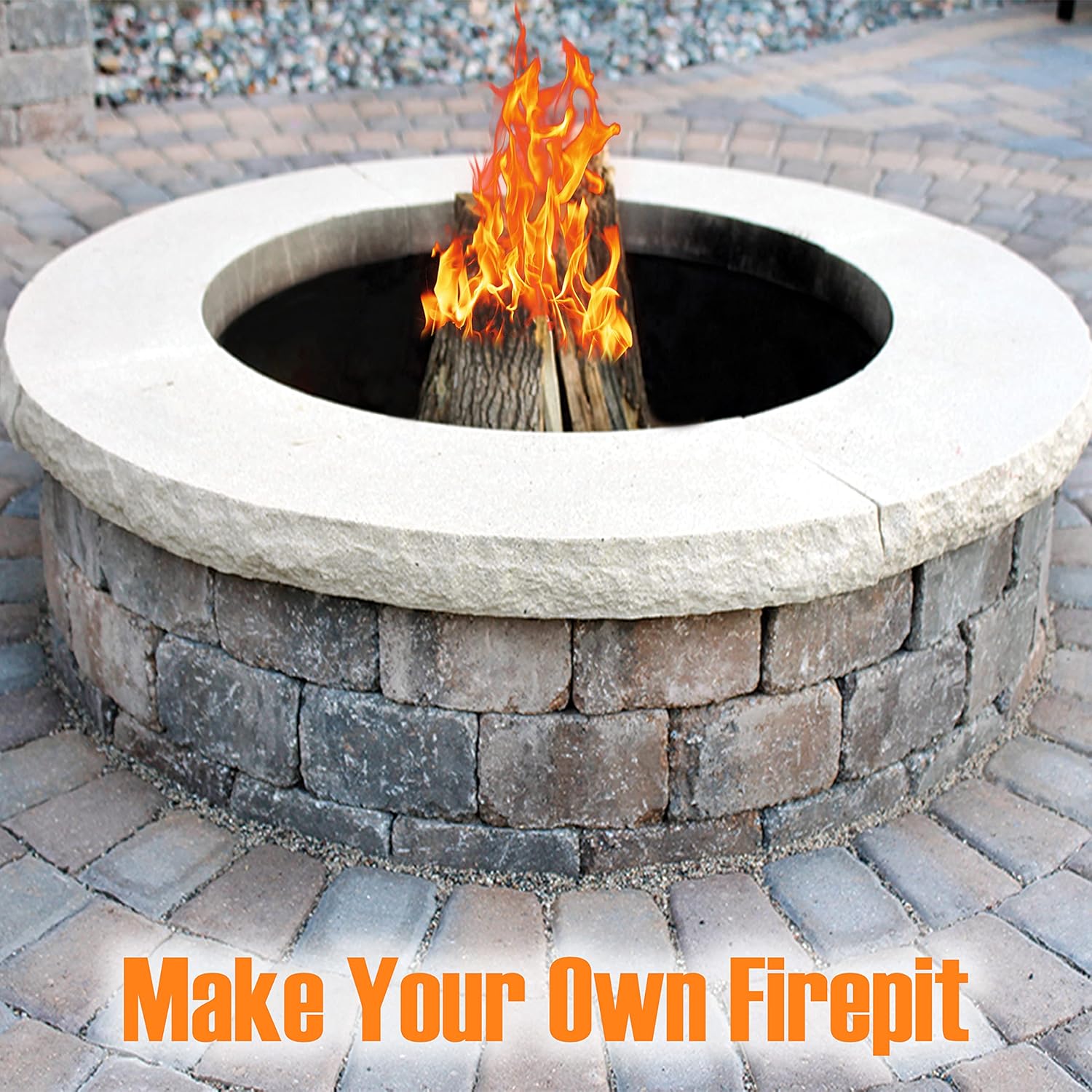 FEBTECH - Fire Rings for Outside Wood Burning Fire Pits - 36