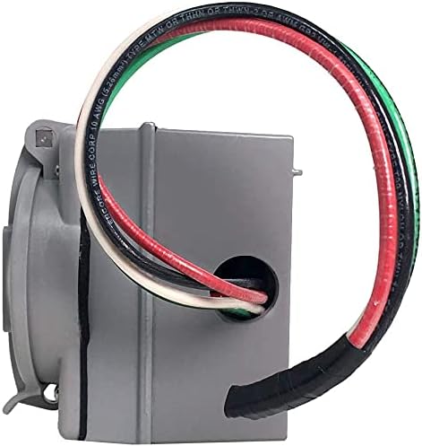 NEMA L5-30 Generator Extension Cord + Inlet Box - 30A, 125V, 10/3 SJOOW - UL Listed - Iron Box Part # IBX-5801IN10G-100 (100, 10/3 SJOOW)