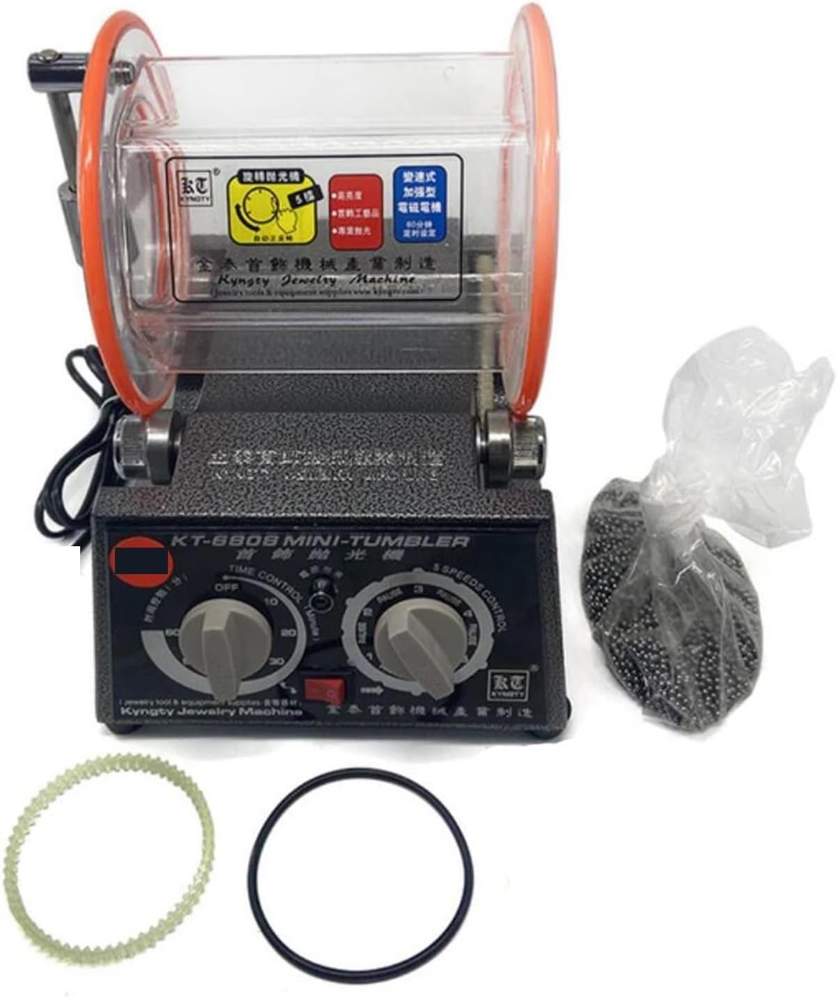 3kg Drum Polisher, Rotary Tumbler for Jewelry, Rotary Tumbler Polisher for Mini Tumblers Tumblers Jewelry Polisher Power, Garden & Hand Tools