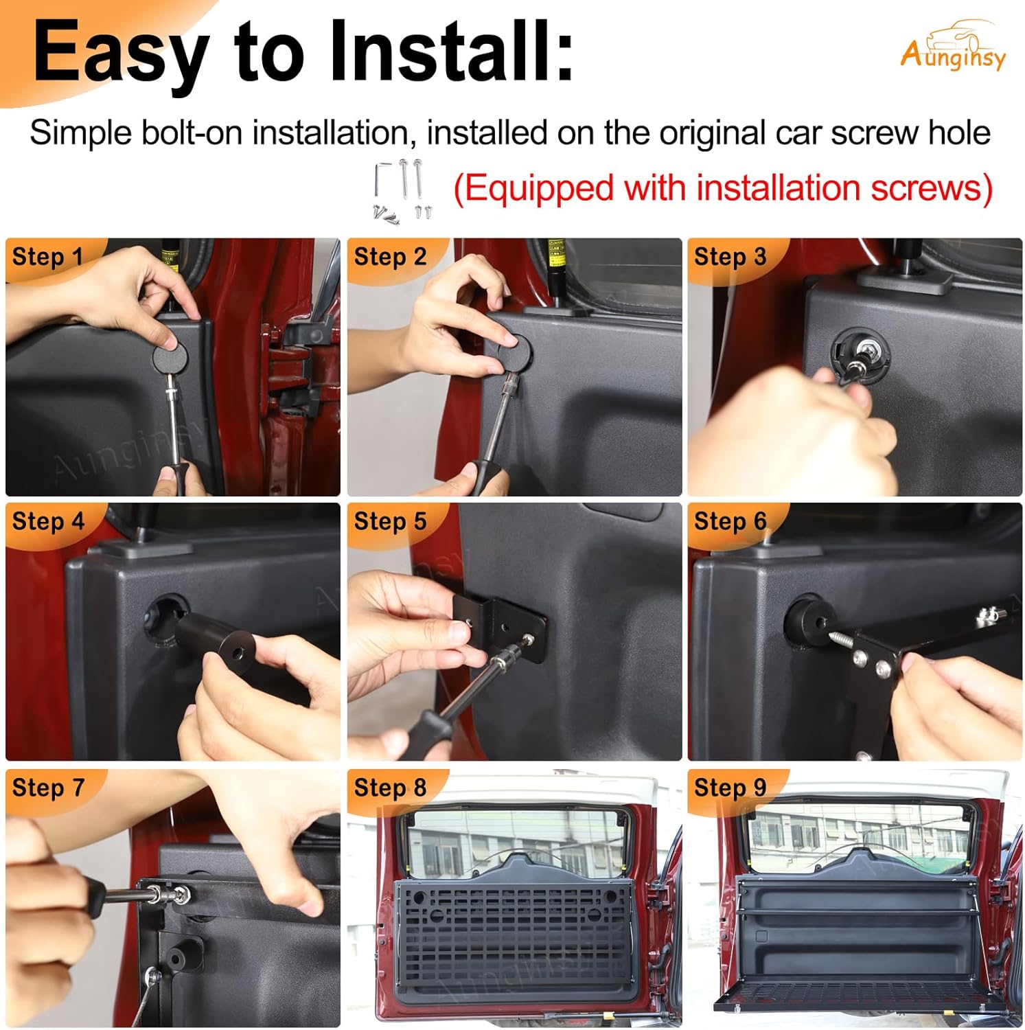 Car Tailgate Table Cargo Storage Rack Shelf Fit Toyot@a FJ Cruiser 2007-2024 Tailgate Foldable Double-Layer Storage Holder Rear Door Multifunctional Storage Organizer Tray Mount Bracket Accessories