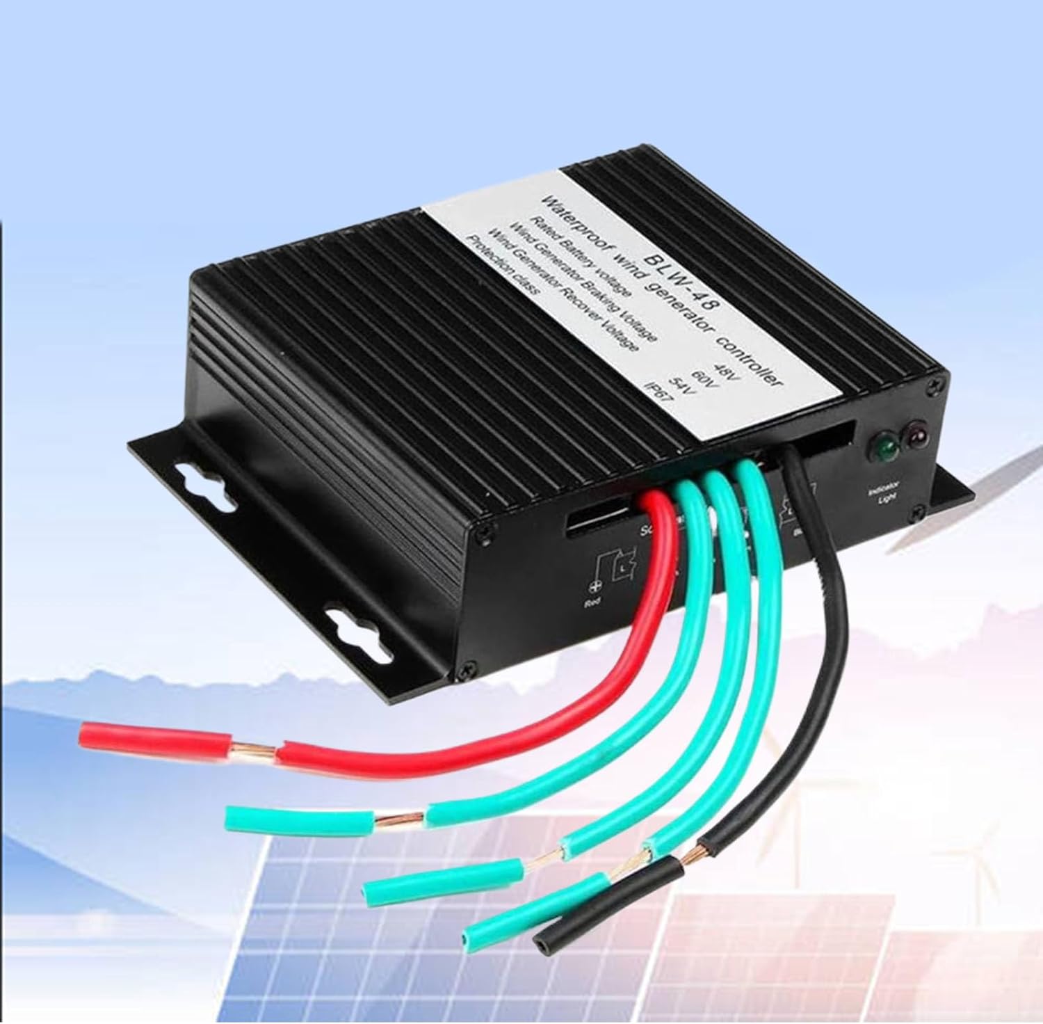 220V,HYZHANHONG 6000W 12V 24V AUTO 48V Wind Turbine Charge Controller, Wind Power Generator MPPT Controller for Wind and Solar Energy Systems