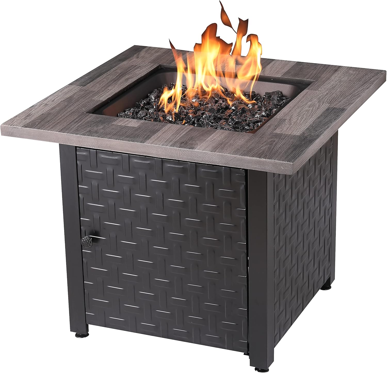 Endless Summer 30-in Black/Grey Tabletop Steel Propane Gas Fire Table