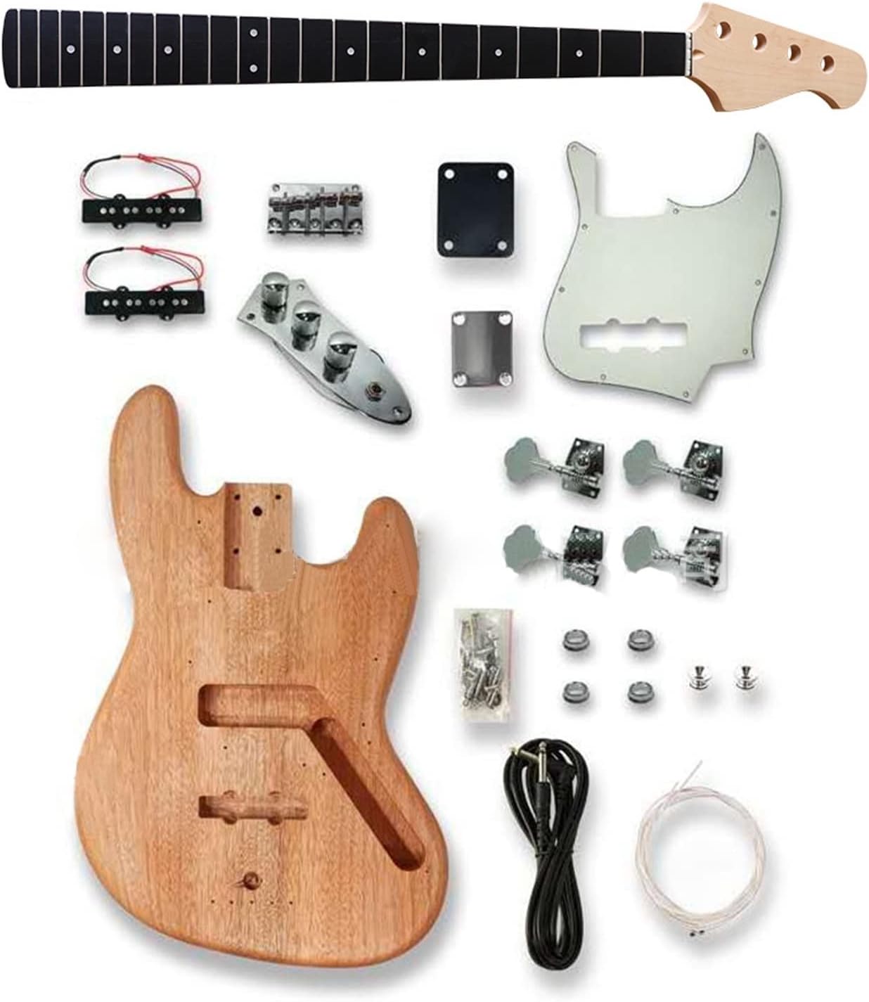 Electric Guitar DIY Semi-Finished Product Assembly Modified Guitar Set Guitar Body Maple Neck Unfinished Guitar Set (Color : 02)
