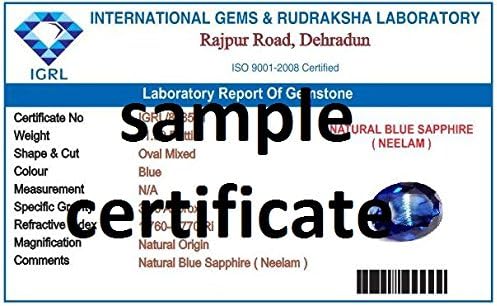 Divya Shakti 3.25-3.50 Carats Iolite Ring (Neeli Stone Panchadhatu Ring) 100% Original Natural AAA Quality Gemstone