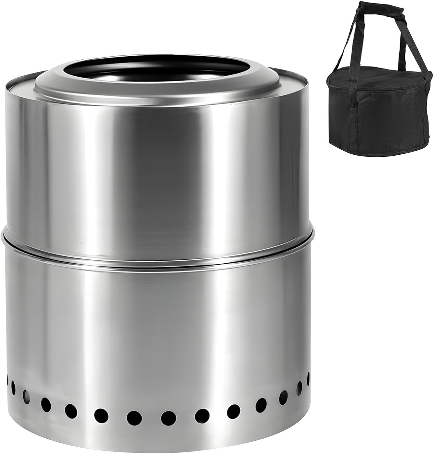 Detachable 11 Inch Bowl with Ventilated Collector for Patio Parties Pliable Firepit Barbecue