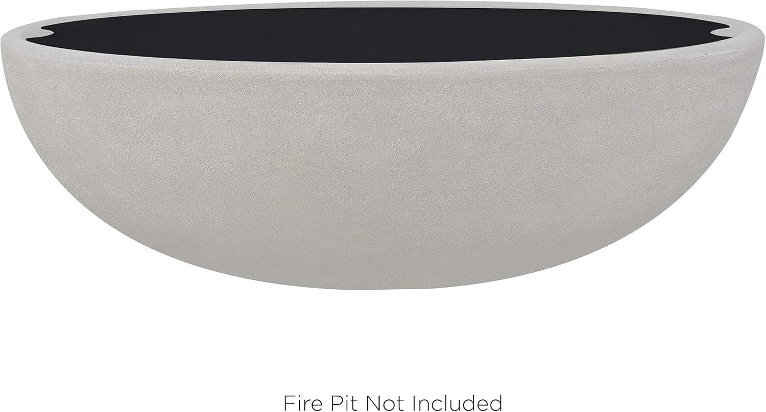 Real Flame Riverside Large Oval Steel Burner Lid, Black - Weather, Sun & Rust Resistant - Compatible with Riverside 58