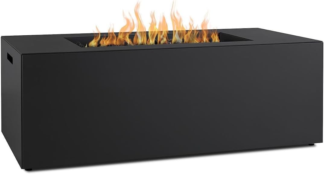 Lakeview Covewood 58-inch Rectangle Natural Gas Fire Table - Charcoal - (Ships as Propane w/Conversion Kit) - SC2050NG-CHRC