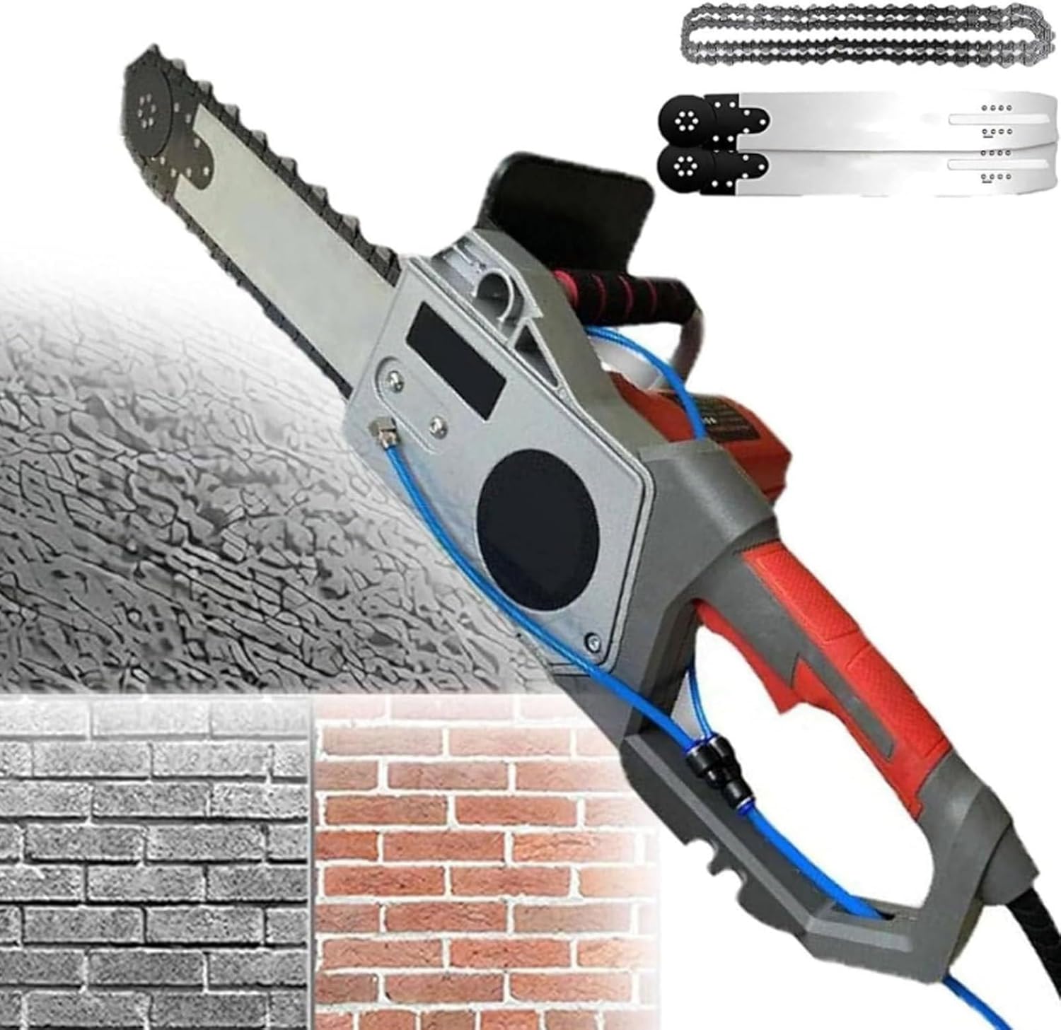 Electric Concrete Saw,6000 RPM High-Power(Metal Chop Saw,Chainsaw,Cut Off Saw,Wall Groove Saw),Wet Concrete Saw with Water Fed Dust Suppression(480)