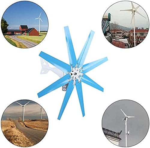 Wind Power Generator, with Controller 10000W Wind Turbine Generator, Solar Wind System Cabins Homes for Home Boats Terraces