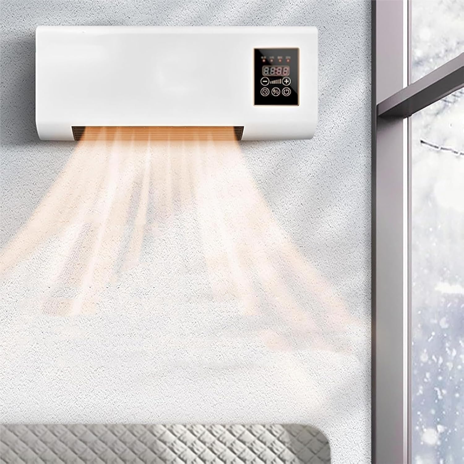 1800W Ductless Air Conditioner,3 in 1 Portable Wall Mounted Air Conditioner,Wall Mounted with Remote Control & Timer, Efficient Cooling Solution for Home Comfort