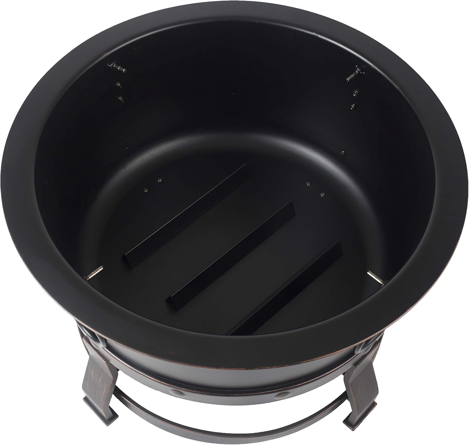 Pleasant Hearth OFW307R Killian fire Pit, Rubbed Bronze