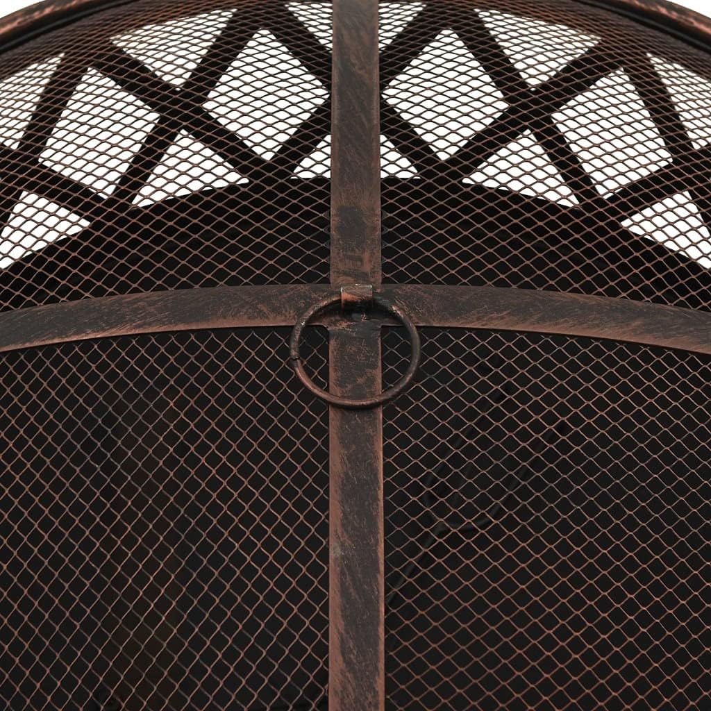 Rustic Fire Pit with Poker 29.9