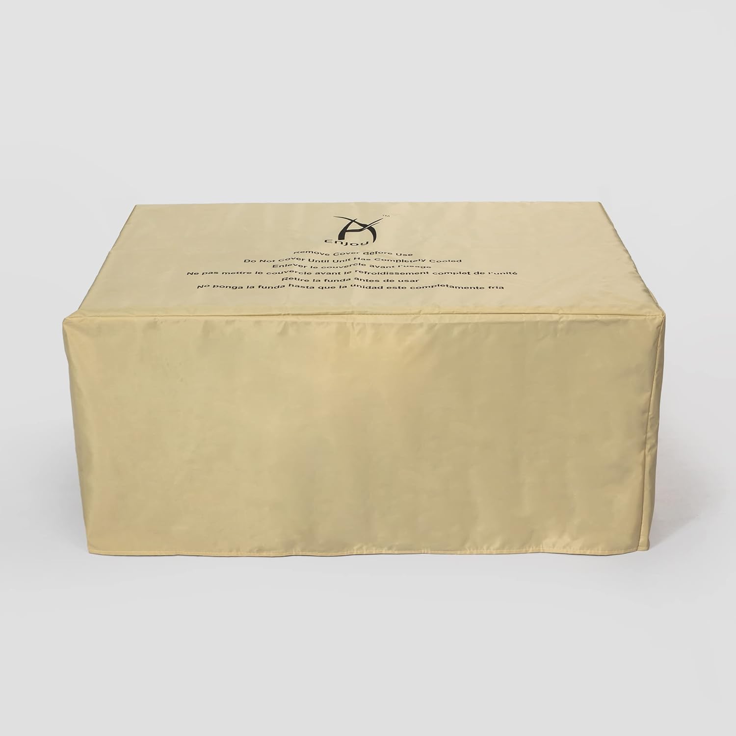 Outdoor Fire Table Propane Fire Pit Rattan Gas fire Table, Gas fire Table with Tile Tabletop