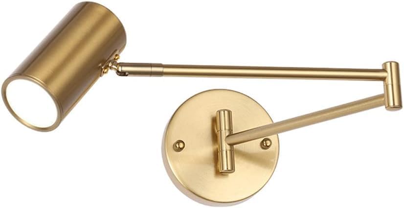 Gold Adjustable Swing Arm Aluminum Wall Mount Lamp LED Wall Light Modern Minimalist Wall Lighting Fixture,Chandelier