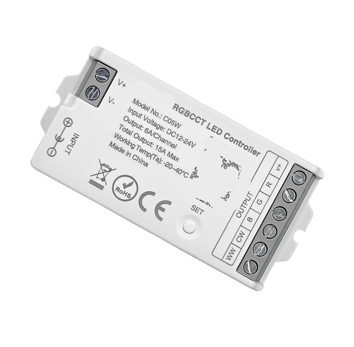 LED Controller DC12-24V RGB RGBW CCT Light Strip Dimmer Remote Control(WM-C05W)