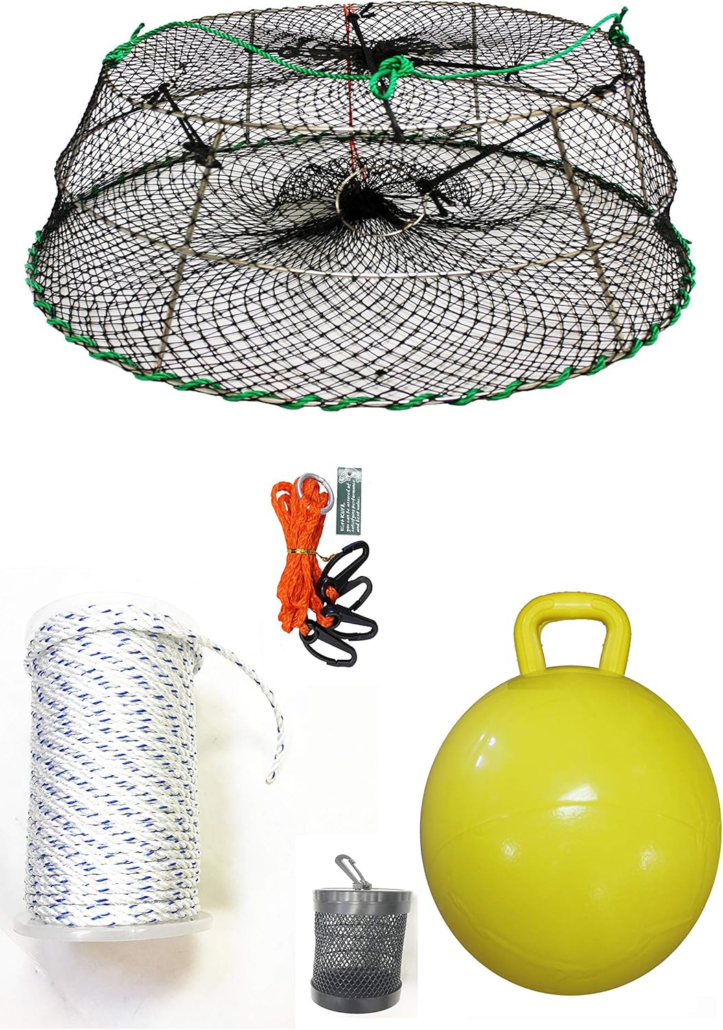 KUFA Sports Tower Style Stainless Steel Prawn Trap with Prawn Trap Accessory Combo (CT76+PNS5+HA2)
