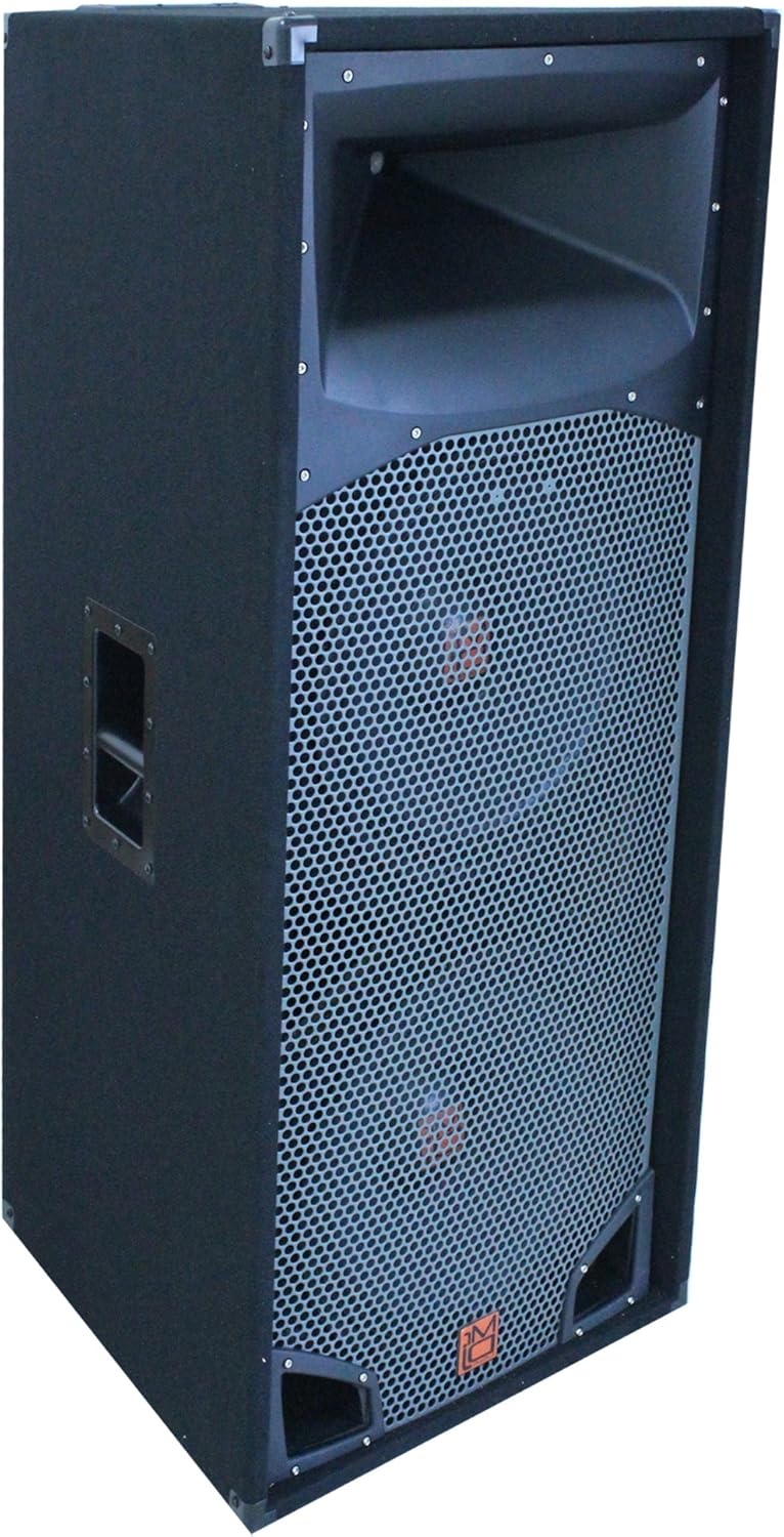 Mr. Dj COMSD15 Double 15-Inch 5000 Peak Momentary Power Speaker with 2-Inch 780W RMS Titanium Driver