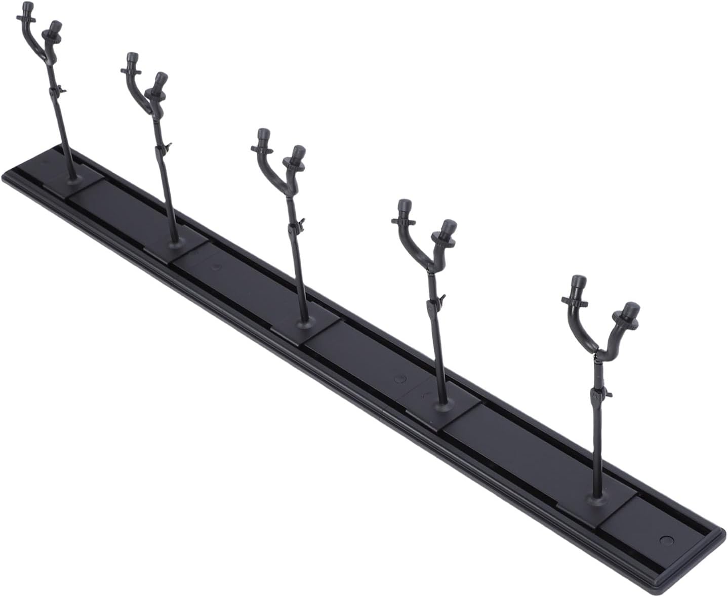 Guitar Wall Mount, with 5 Hooks, Strong Aluminum Metal Stand Rack, Adjustable Display Set for Acoustic Electric Guitars Basses