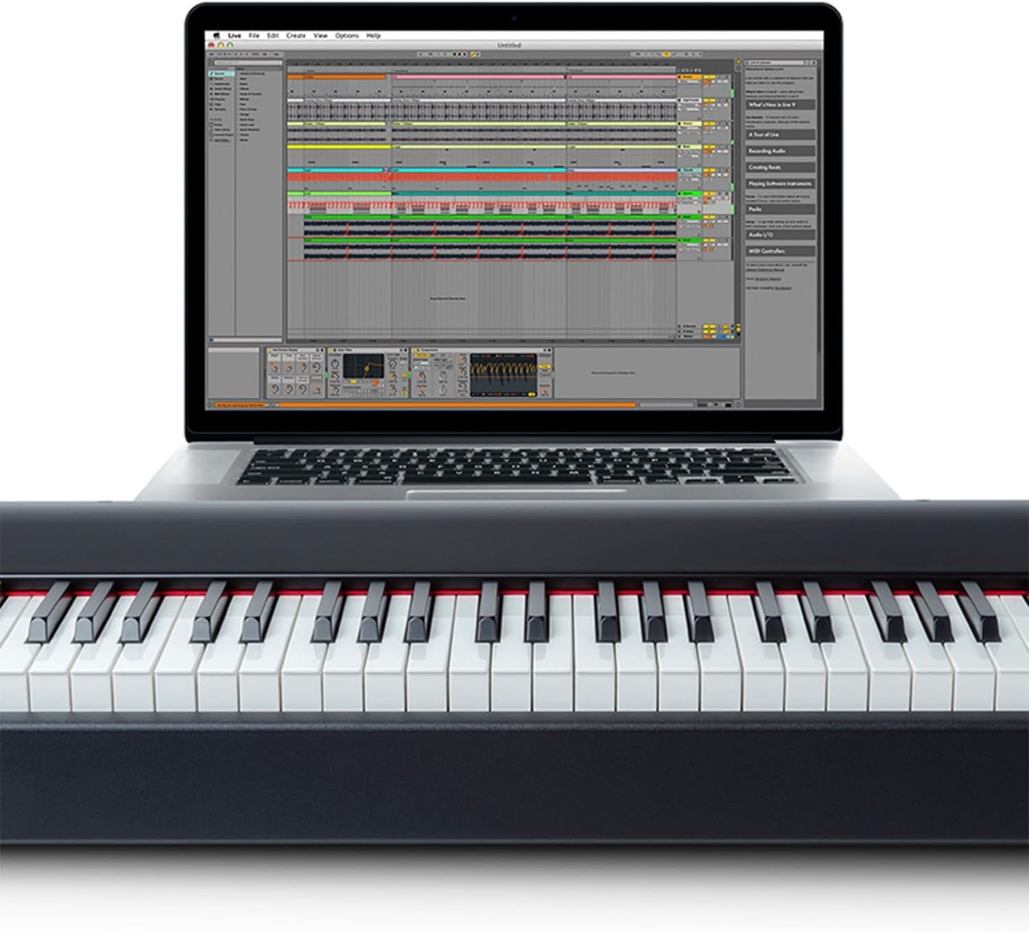 M-AUDIO Hammer 88 USB MIDI Keyboard Controller with 88 Hammer Action Piano Style Keys Including A Studio Grade Recording Software Suite
